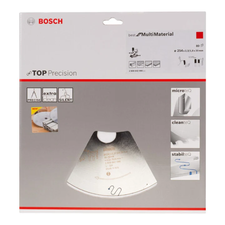 B-Ware Bosch Kreissägeblatt Sägeblatt Multi Material 254mm 30mm 2,3mm 80 Zähne