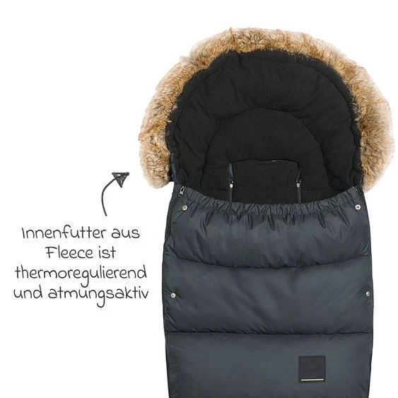 B-Ware odenwälder Fußsack Babyschlafsack Marlon Kinderwagen anthrazit 24