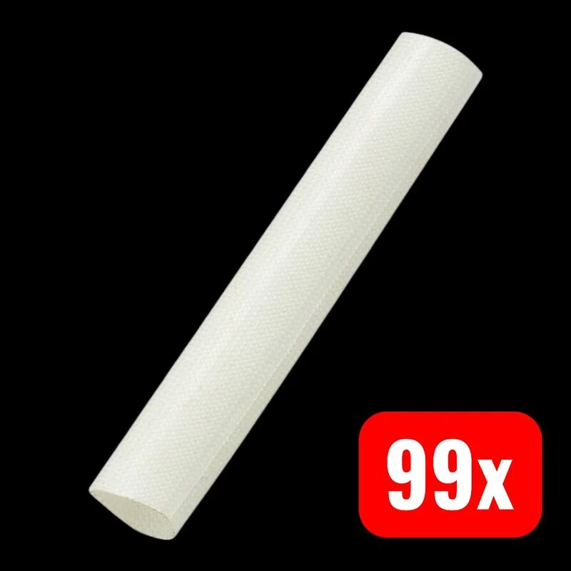99x B-Ware Tru Components Isolierschlauch Silikon SRG150WT 15mm weiß flexibel 1 Meter
