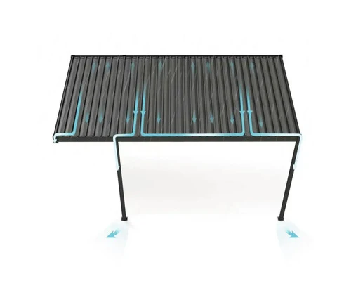 B-Ware Konsta Einzelcarport Flachdach Stahlplatten anthrazit 300x500cm 8x8cm