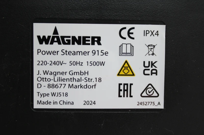 D-Ware Wagner Power Steamer 915e EU Dampfreiniger Dampf-Reiniger 1500 W DEFEKTWARE