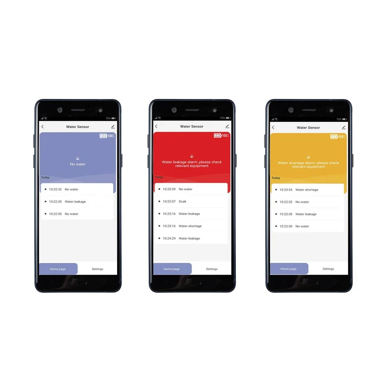 2x B-Ware Sygonix Wassermelder Sensor Melder App-Steuerung batteriebetrieben 2 STÜCK