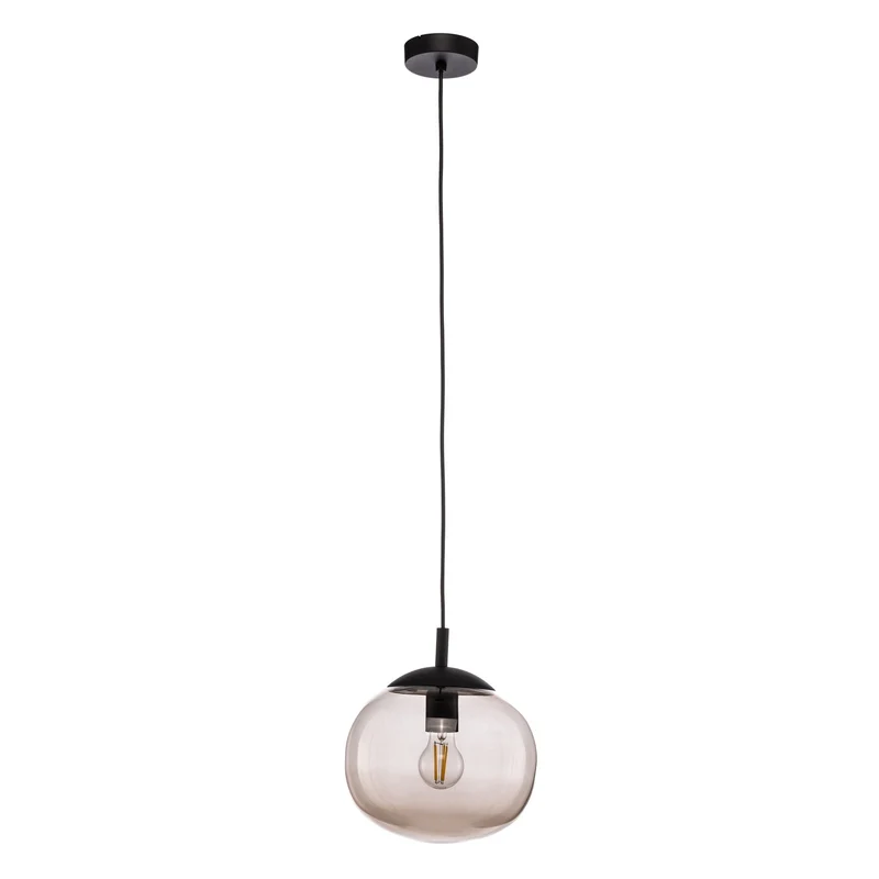 B-Ware TK Lighting Vibe Hängeleuchte Pendelleuchte Glas braun transparent Lampenschirm