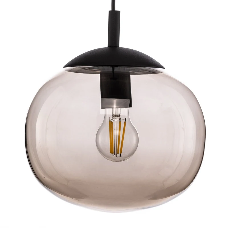 B-Ware TK Lighting Vibe Hängeleuchte Pendelleuchte Glas braun transparent Lampenschirm