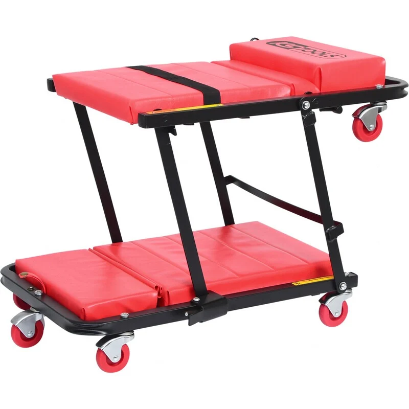 KS TOOLS Werkstattliege und Klappsitz – 1210 mm