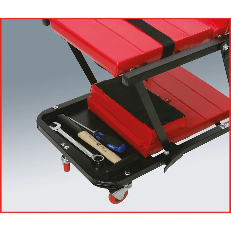 KS TOOLS Werkstattliege und Klappsitz – 1210 mm