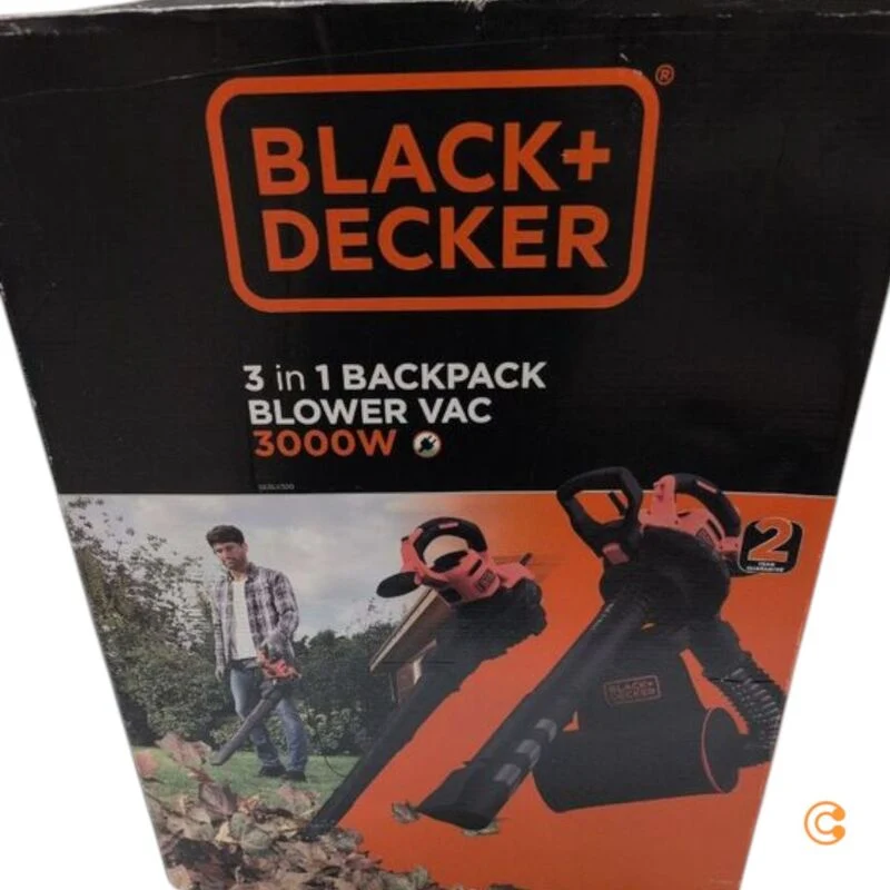 B-Ware Black & Decker Laubsauger BEBLV300-QS 3-in-1 Elektro Laubbläser Häcksler