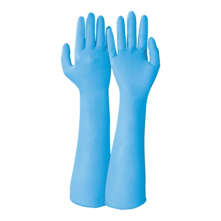 B-Ware Honeywell Einweghandschuh Schutzhandschuh SivoChem 759 Blau Größe 7 40 Stück