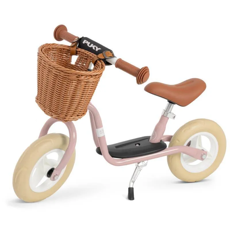 B-Ware PUKY LR M Classic Retro Laufrad Lauflernrad Kinderrad Kinderlaufrad Korb Rose