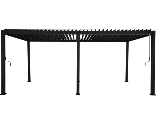 B-Ware Mirador Pergola 3x6 m Lamellendach mit 11x11 cm Pfosten aus Metall