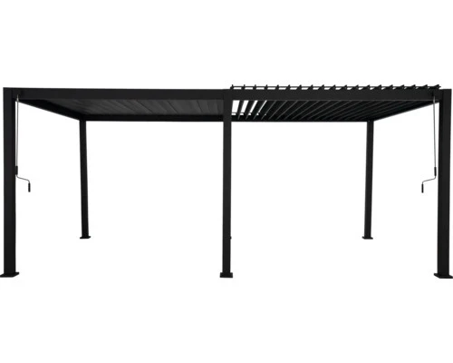 B-Ware Mirador Pergola 3x6 m Lamellendach mit 11x11 cm Pfosten aus Metall