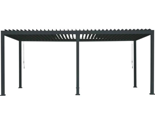 B-Ware Mirador Pergola 3x6 m Lamellendach mit 11x11 cm Pfosten aus Metall