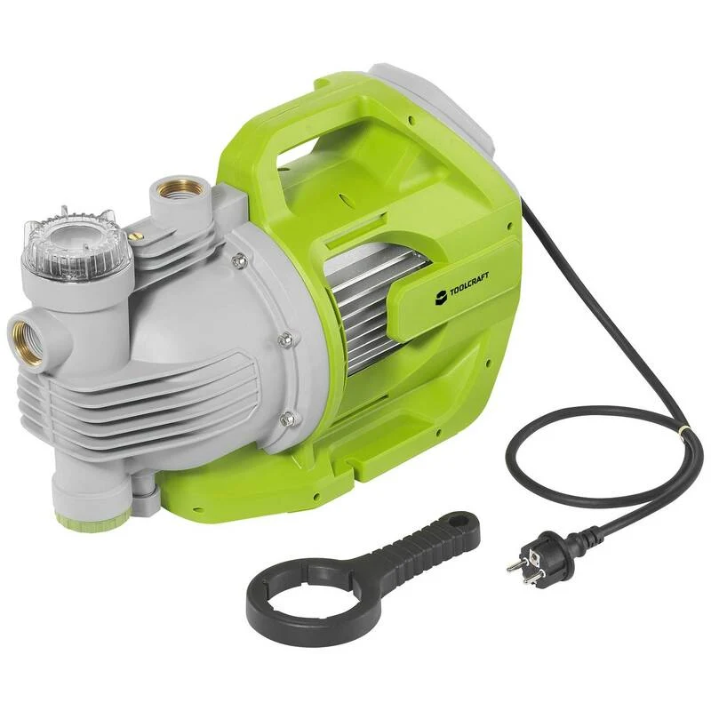 B-Ware Toolcraft Gartenpumpe 7000l/h 53m Förderhöhe Handpumpe Bewässerungssystem 230V
