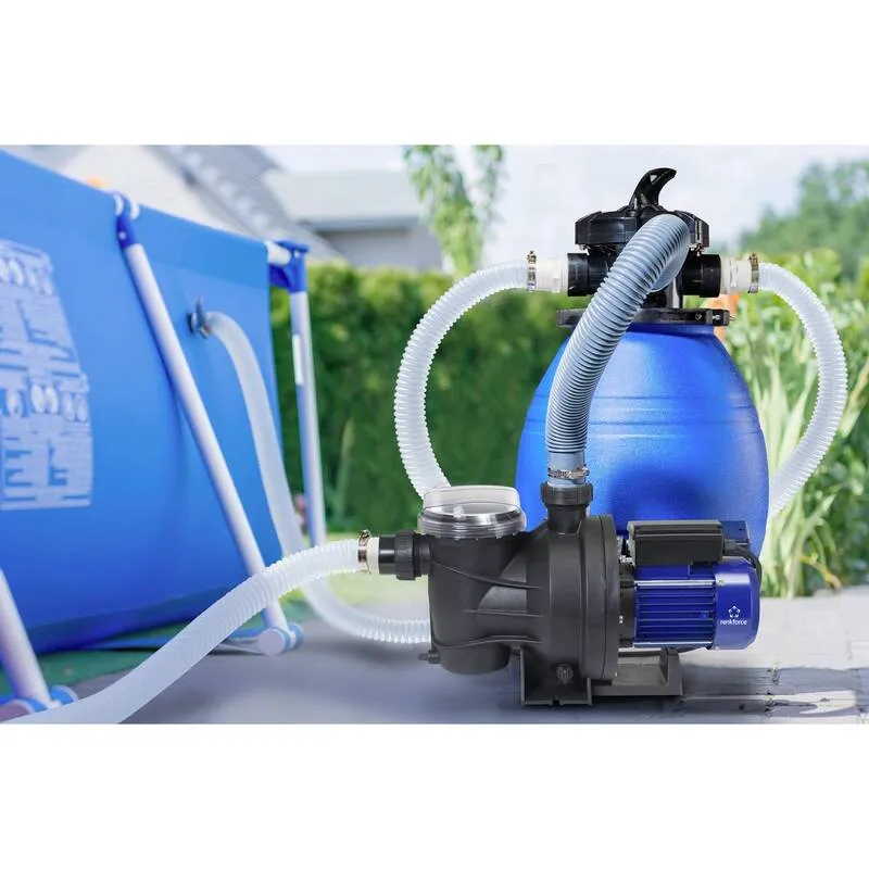 B-Ware Renkforce Poolpumpe 23000l/h 16m Heizkörper Handtuchheizkörper 1200W IPX4 11kg