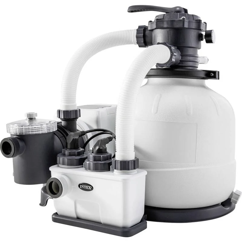 B-Ware Intex QX2100 Sandfilteranlage 6000 l/h Salzwasser Filteranlage Poolpumpe DEFEKT