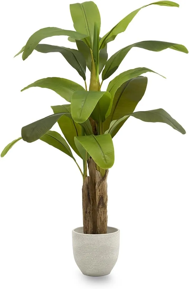 B-Ware Maia Shop Künstliche Bananenpflanze Kunstpflanze Pflanzen Plastik 150 x 80 cm