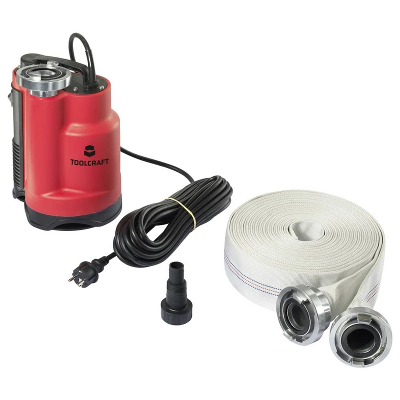 B-Ware TOOLCRAFT TO-9920238 Schmutzwasser-Tauchpumpe 13000 l/h 9 m Pumpe 5.35kg