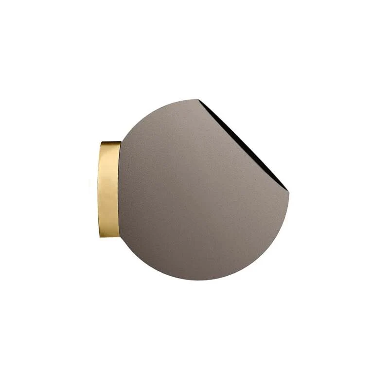 B-Ware AYTM Wandblumentopf Globe Ø17cm grau-braun Aluminium Edelstahl für Innen Außen