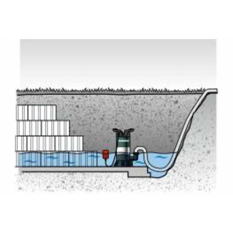 B-Ware Metabo Schmutzwasser-Tauchpumpe PS 18000 SN 1900l/h 11m Edelstahl IPX8 1100W