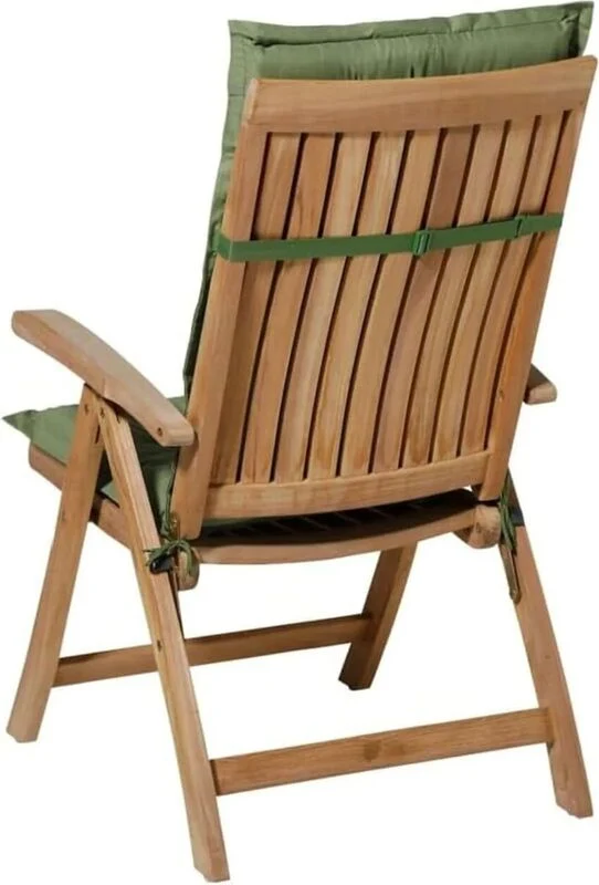 B-Ware Madison Gartenstuhlauflage Kissen Basic Grün 50x123cm UV-beständig 7cm dick