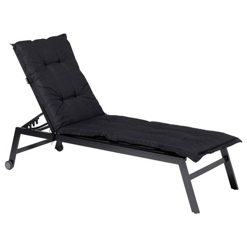 B-Ware Madison Liegenauflage Relaxliege LIGSA052 Auflage Schwarz 200x60cm 2kg 7cm dick