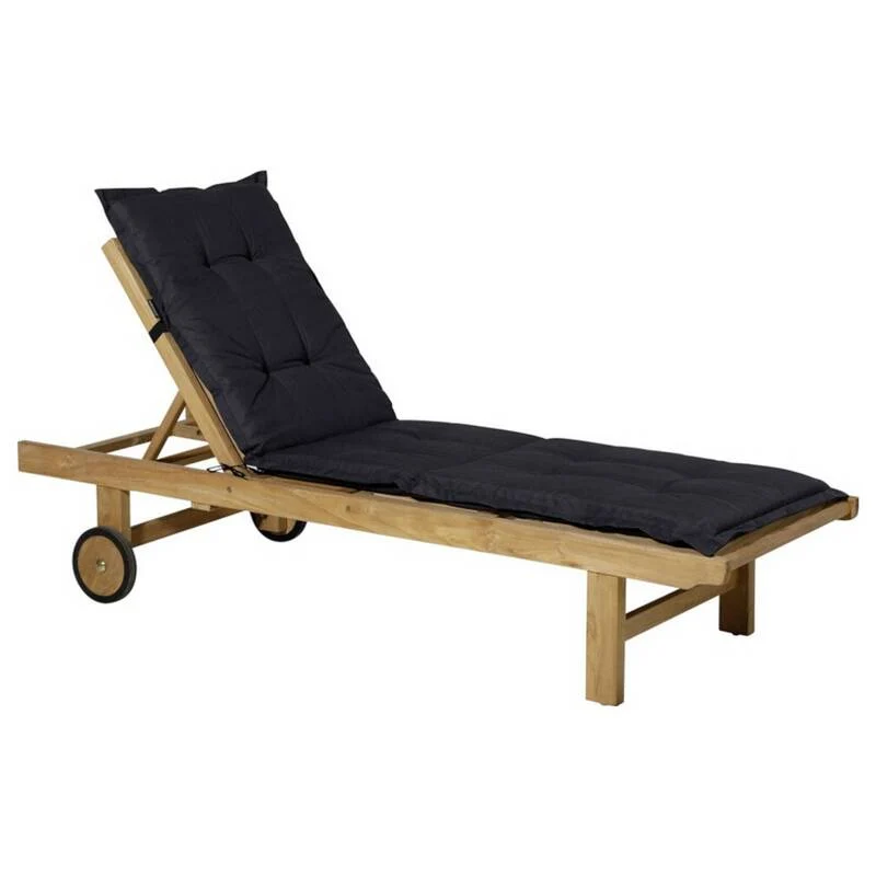 B-Ware Madison Liegenauflage Relaxliege LIGSA052 Auflage Schwarz 200x60cm 2kg 7cm dick