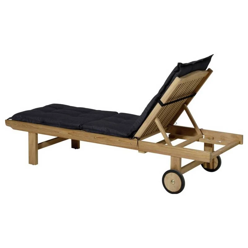 B-Ware Madison Liegenauflage Relaxliege LIGSA052 Auflage Schwarz 200x60cm 2kg 7cm dick