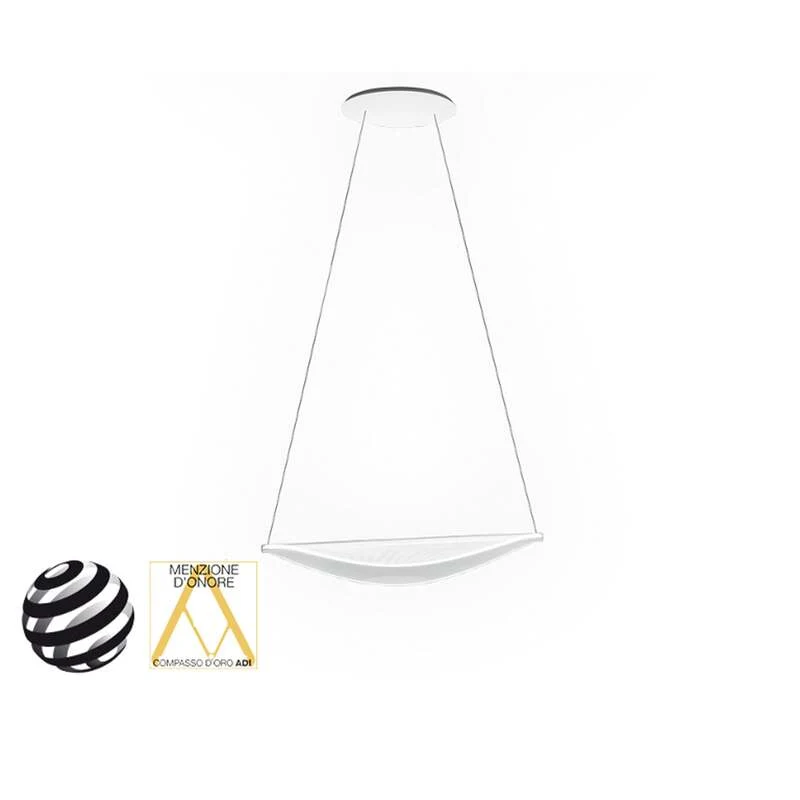 B-Ware Stilnovo LED-Hängeleuchte Diphy 76 cm DALI-dimmbar warmweiß 5239 lm