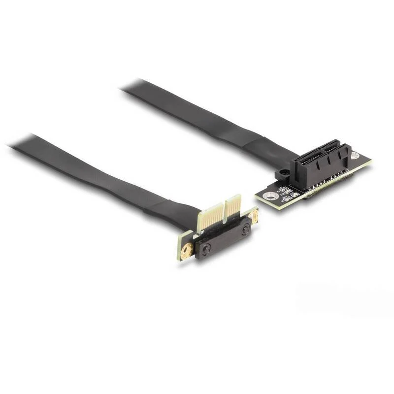 B-Ware Delock PCIe Riser Kabel Anschlusskabel 0,3m Schwarz PCI-Express flexibel 88042