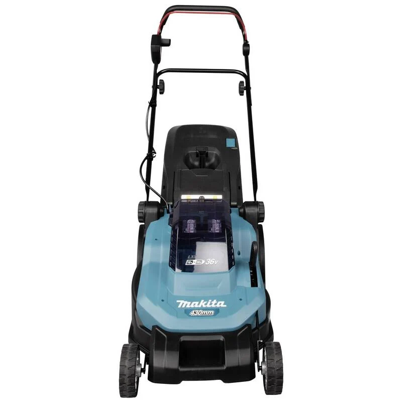 B-Ware Makita Rasenmäher Akku-Rasenmäher DLM432PT2 Mäher 18 V 2 Akkus 43 cm Mäher