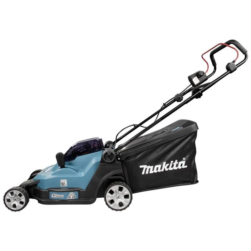 B-Ware Makita Rasenmäher Akku-Rasenmäher DLM432PT2 Mäher 18 V 2 Akkus 43 cm Mäher