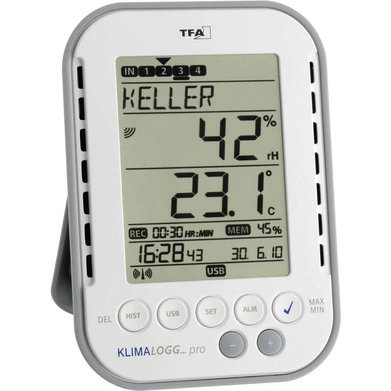 B-Ware TFA 30.3039.IT Luftfeuchtemessgerät Hygrometer mit Datenlogger USB Schnittstelle