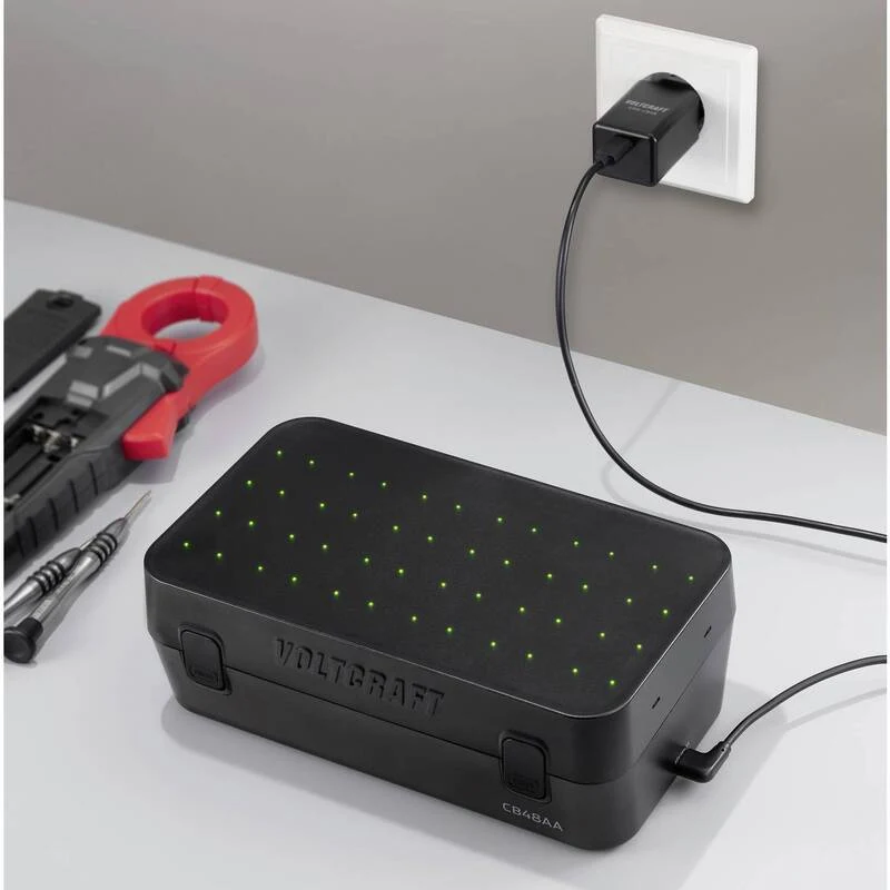 B-Ware Voltcraft Rundzellen-Ladegerät NiMH LiIon für 48 Micro AAA Akkus 15V 250mA