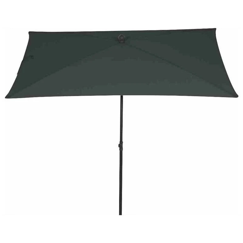 B-Ware Siena Garden Gartenschirm Mittelstockschirm grau knickbar UPF 50+ 210x140cm