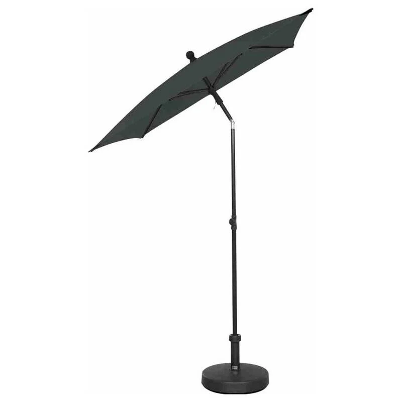 B-Ware Siena Garden Gartenschirm Mittelstockschirm grau knickbar UPF 50+ 210x140cm