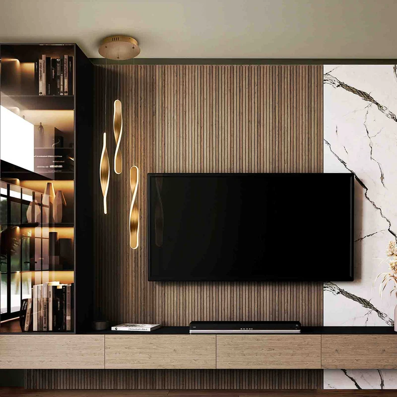 B-Ware LED-Hängeleuchte Twist 3-fl. goldfarben Alu Metall Acryl dimmbar 41 cm Schuller