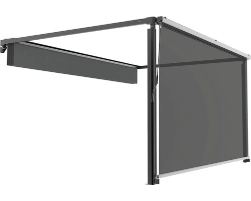 B-Ware 3M Vertikale Markise 284 cm für Pergola Garten Terrasse Balkon UV-beständig