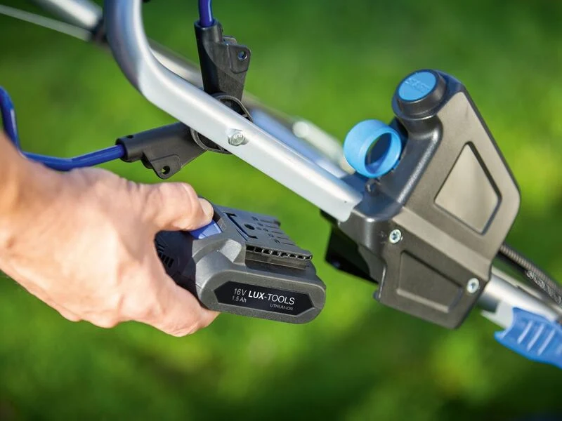 B-Ware LUX-TOOLS Benzinrasenmäher B-RM-46-AE B Mäher Gartenpflege 46cm für 1500m²