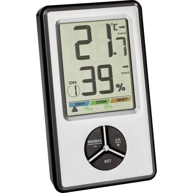 B-Ware TFA digi Thermo-Hygrometer Hygrometer Temperaturfeuchtigkeit 30.5045.54 schwarz