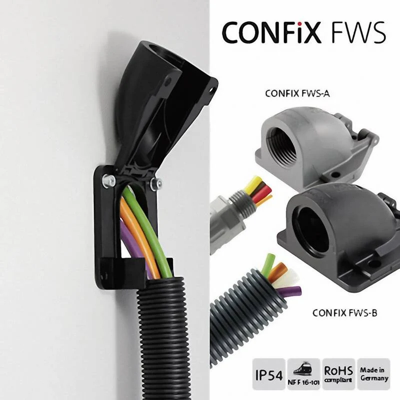 B-Ware Icotek Kabeldurchführung gewinkelt Grau 1 St IP54 M25 67x63x41mm Flanschwinkel