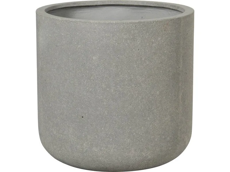 B-Ware Pflanztopf Leichtzement grau 41x41cm Blumentopf mit Bodenloch für Bewässerung