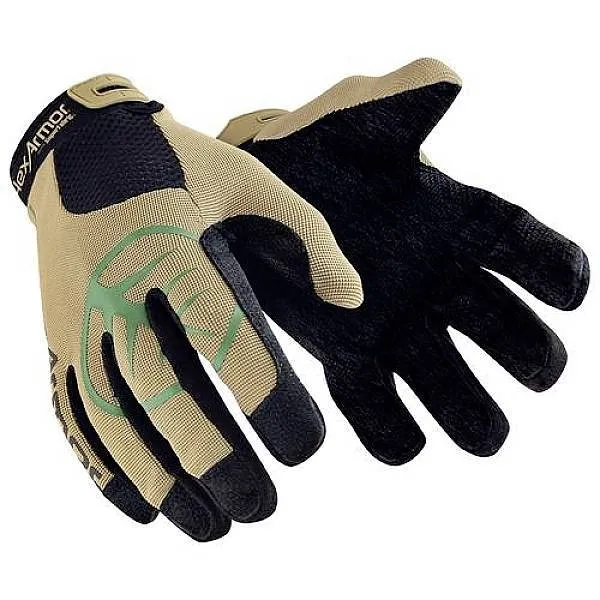 B-Ware Schutzhandschuh HexArmor ThornArmor Gr 9 PVC 1 Paar Braun Grün Schwarz
