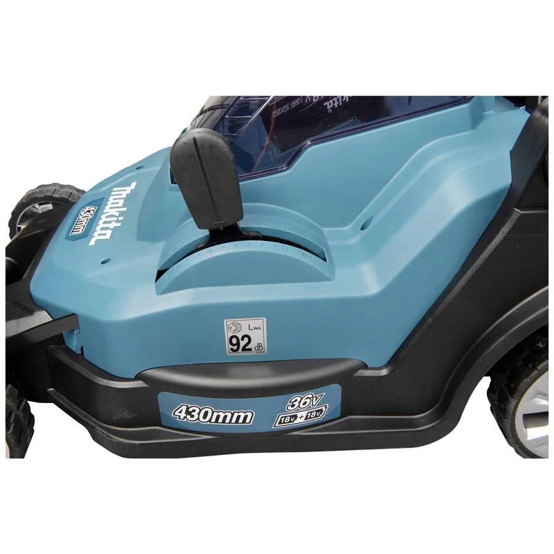 B-Ware Makita 18Vx2 Lawn Mower 430mm 17" Kit
