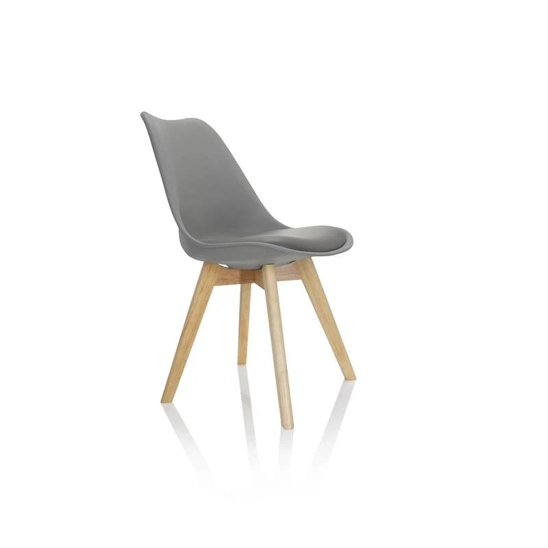 B-Ware Hjh Office Besucherstuhl Schalenstuhl Scandi Esszimmerstuhl Kunststoff Grau 414
