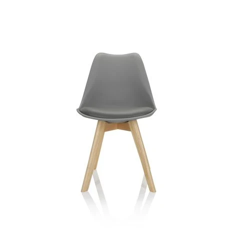 B-Ware Hjh Office Besucherstuhl Schalenstuhl Scandi Esszimmerstuhl Kunststoff Grau 79