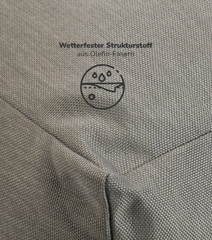 B-Ware Mokebo Sitzsack Bean Bag Gartenliege Outdoorkissen Relaxliege Anthrazit